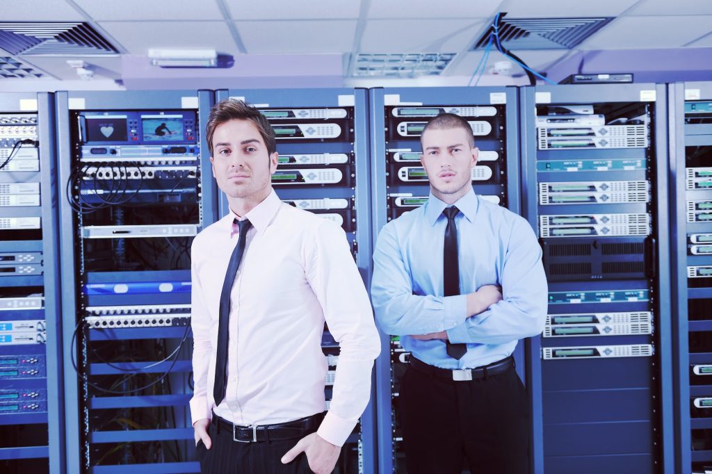 it enineers in network server room